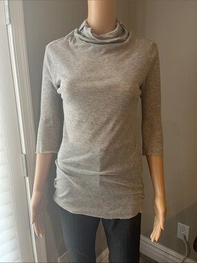 James Perse Gray Turtle Neck Top 2